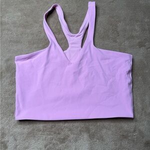 lululemon light purple seamless sports bra